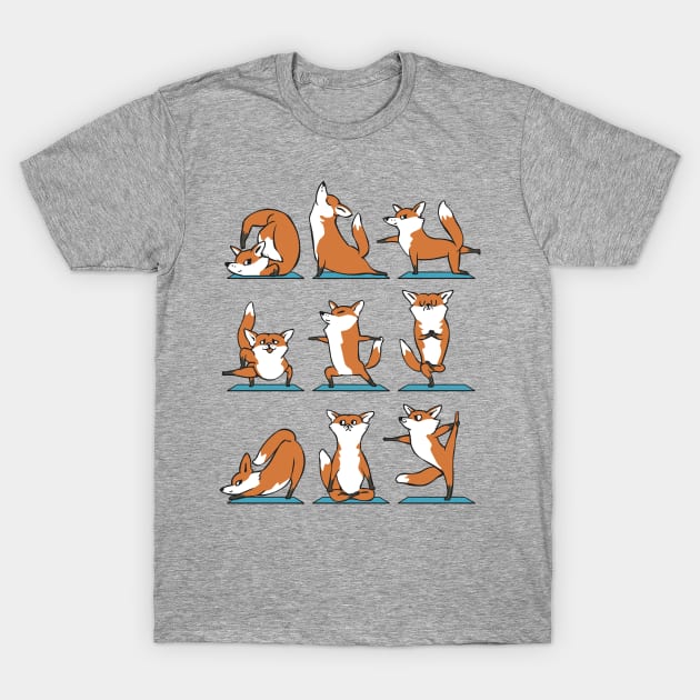 Fox Yoga T-Shirt by huebucket